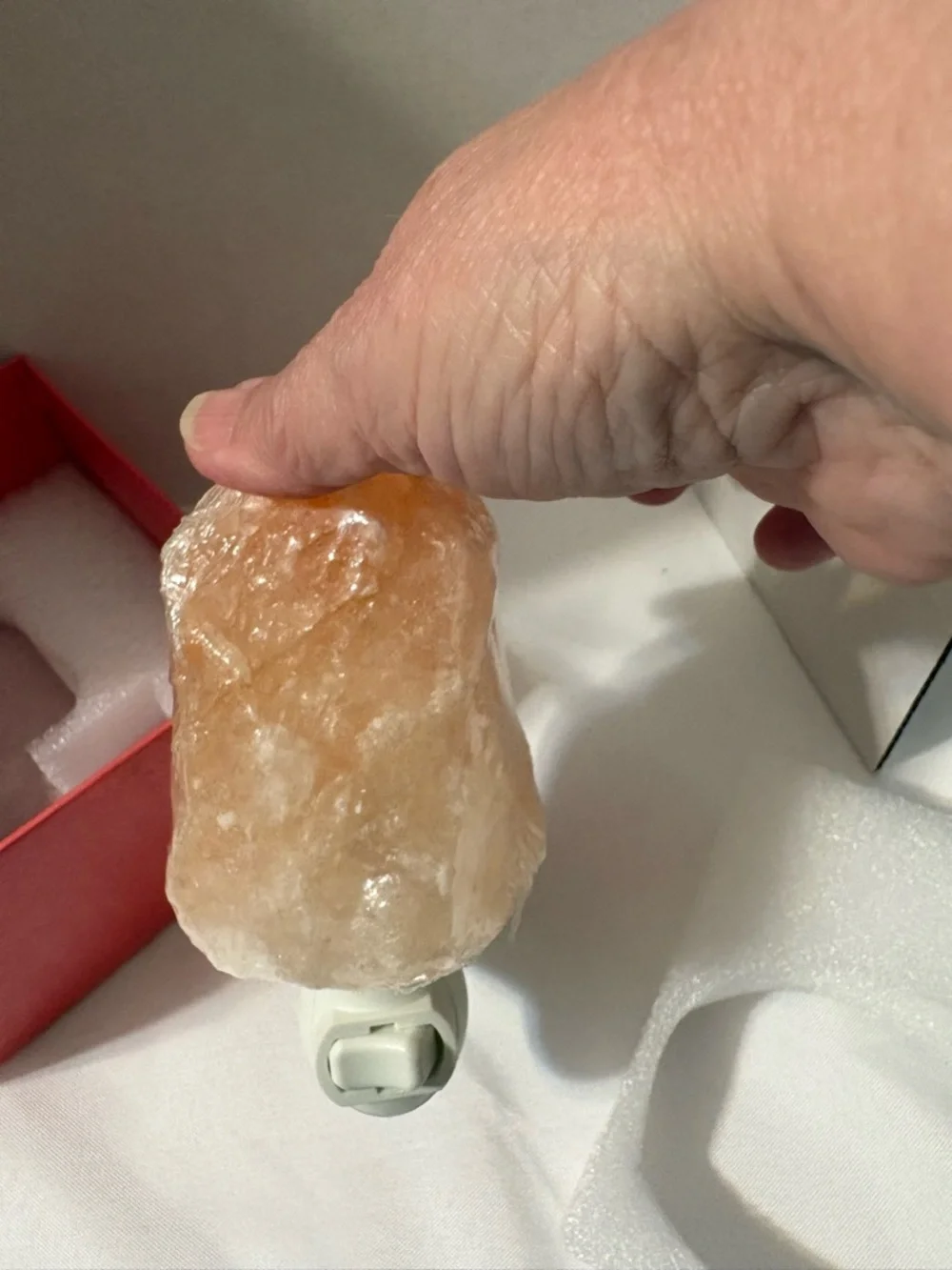 Himalayan‎ Salt Stone Night Light - Small Natural Crystal New in Box Earthbound